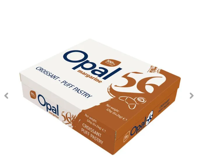 מרגרינה בלגית "56" לבצק עלים 2ק"ג*6יח' - Opal56 Puff Pastry